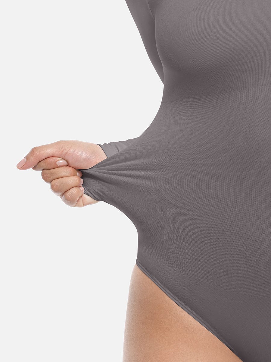 Seamless Bodysuit Long Sleeve Slim Corset Shapewear Bodysuit