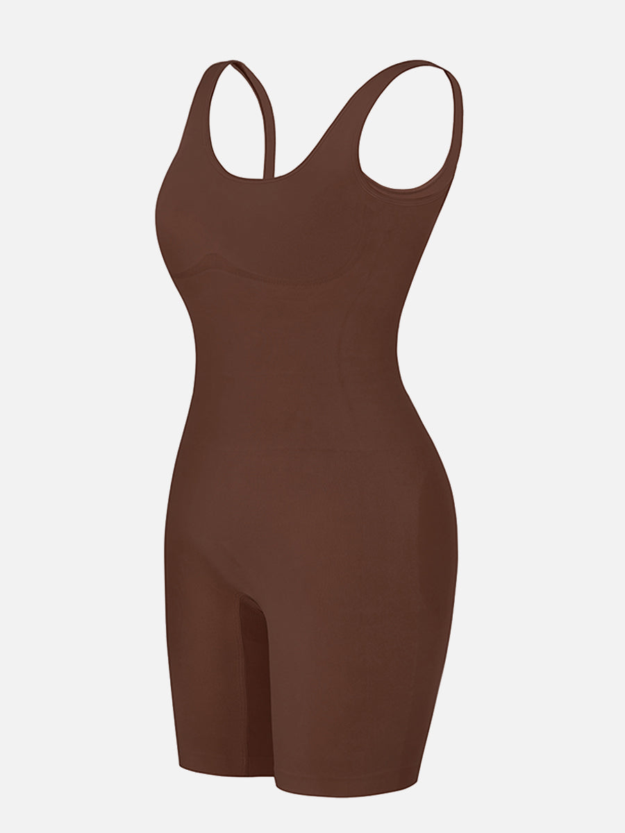 🌿 Eco-friendly Seamless Outerwear Jumpsuit Shapewear