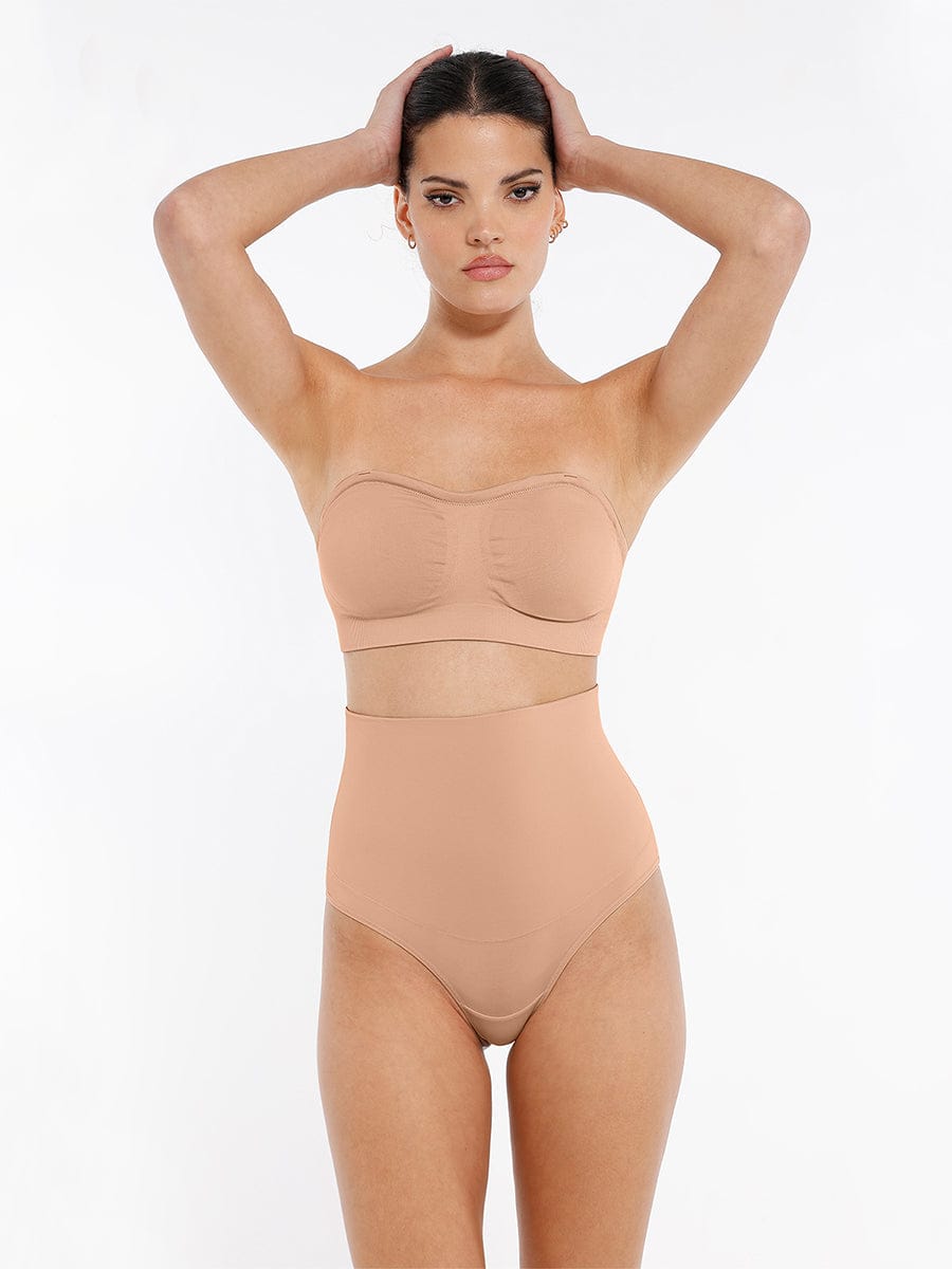 High Waist Tummy Control Thong Shapewear Panties