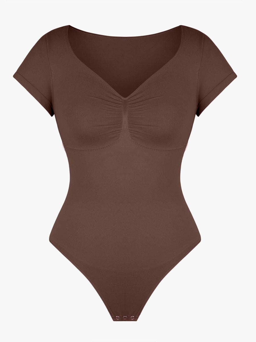 Bust Support Waist & Abdomen Shaping Thong Bodysuit