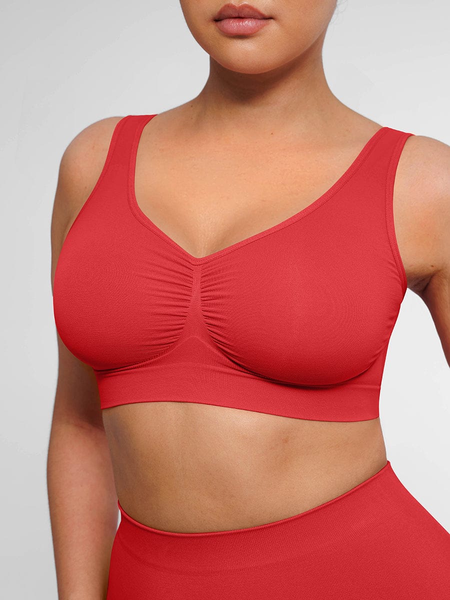 Seamless Shaping Bust Support Wider Back Bra