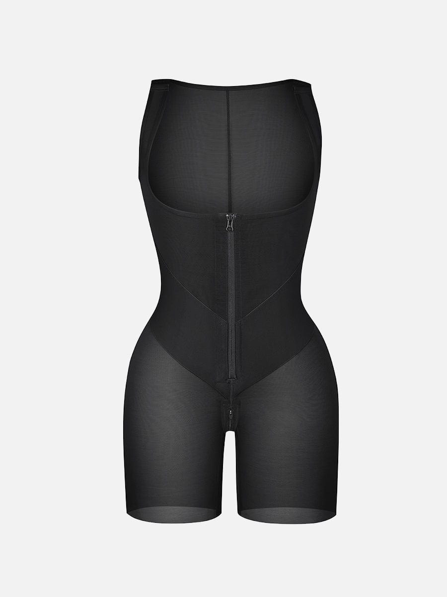 Wholesale U-Shaped Chest Support Waist Control Peach Butt Post Surgery Full Body Shapewear.