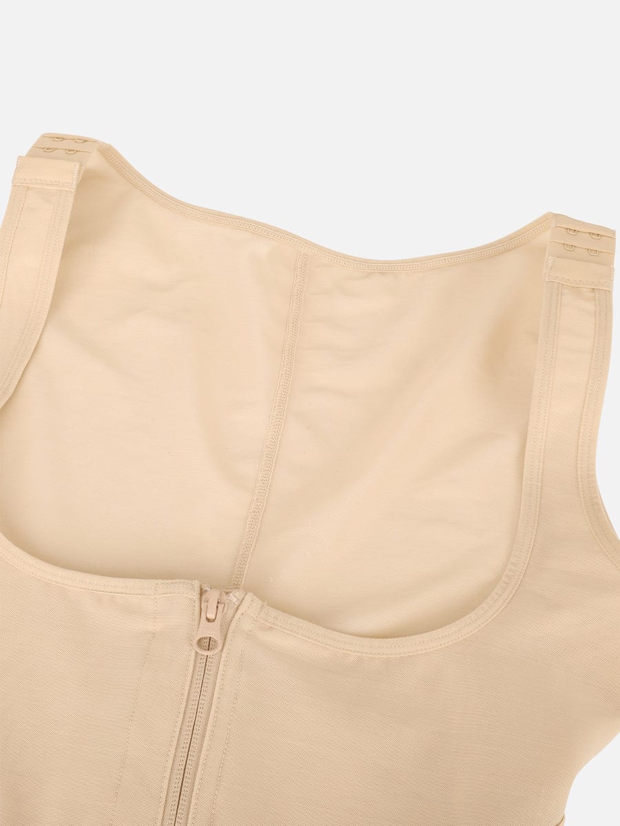 Wholesale U-Shaped Chest Support Waist Control Peach Butt Post Surgery Full Body Shapewear.