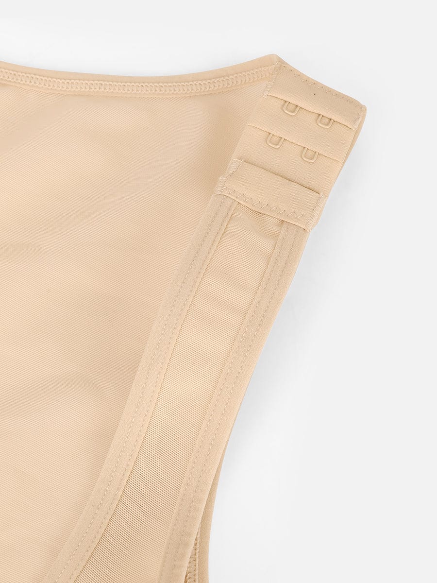 Wholesale U-Shaped Chest Support Waist Control Peach Butt Post Surgery Full Body Shapewear.