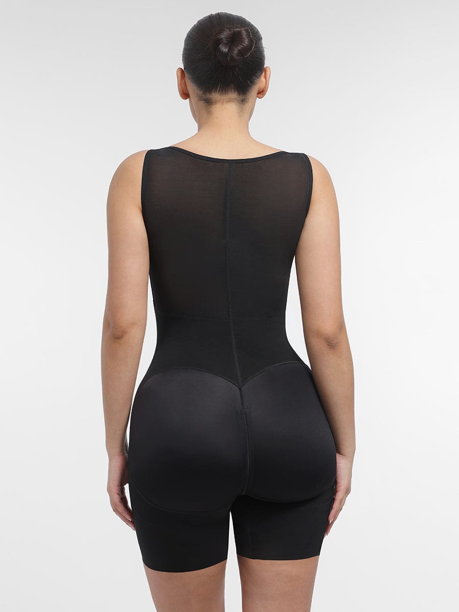 Wholesale U-Shaped Chest Support Waist Control Peach Butt Post Surgery Full Body Shapewear.