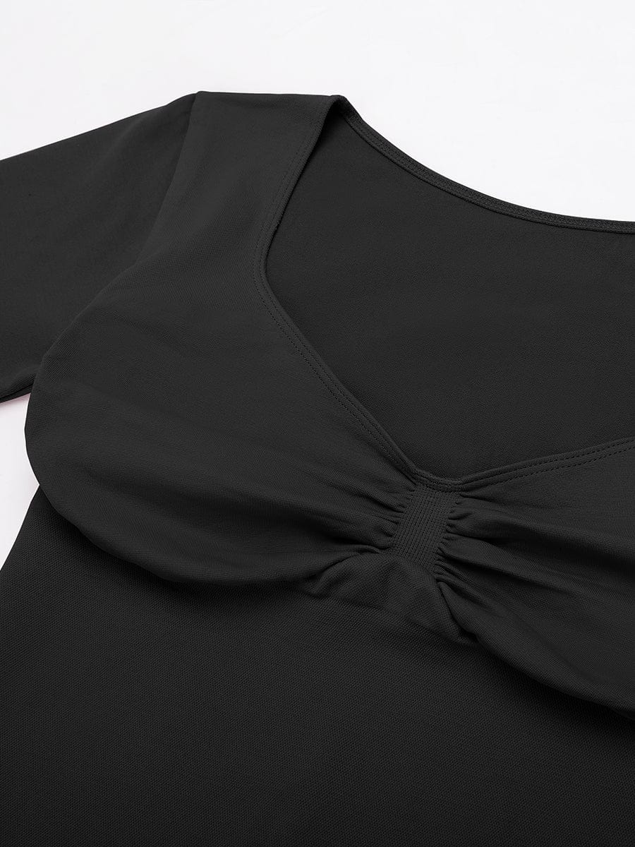 Wholesale Seamless Diamond Neck Bust Support Waist and Tummy Control Shaping Top.