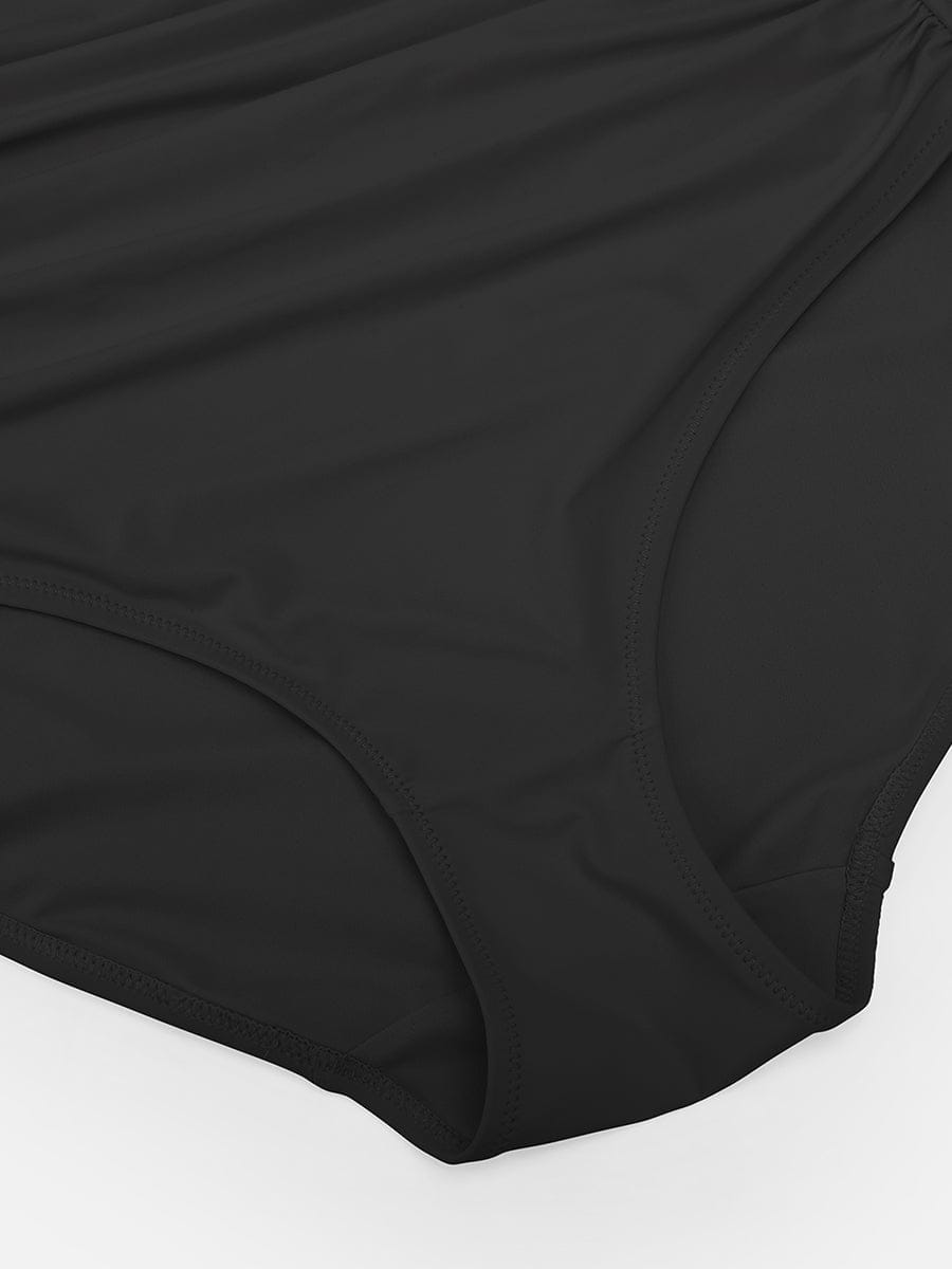 Wholesale Waist Shaping Mesh Eco Lining Ruched Brief One Piece Swimsuit with Pads.