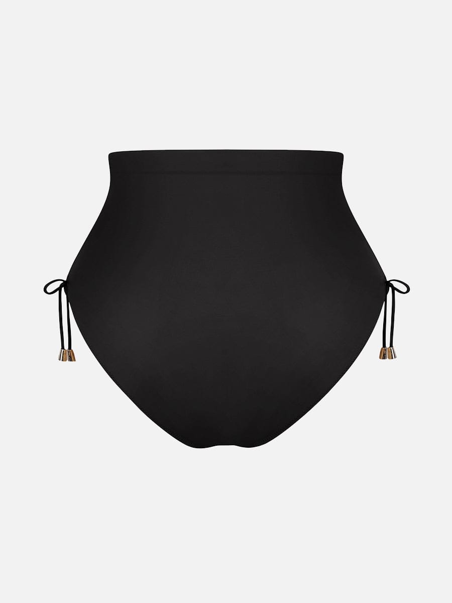 Wholesale Deep V Metal Ring Drawstring Tummy Control Swimsuit with Removable Pads.
