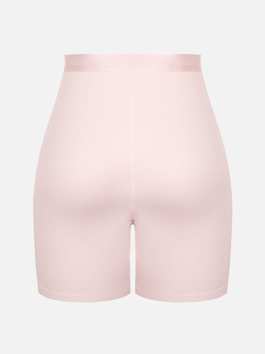Wholesale Rayon Ribbed Fitted Boxer Mid Waist Breathable Shorts.
