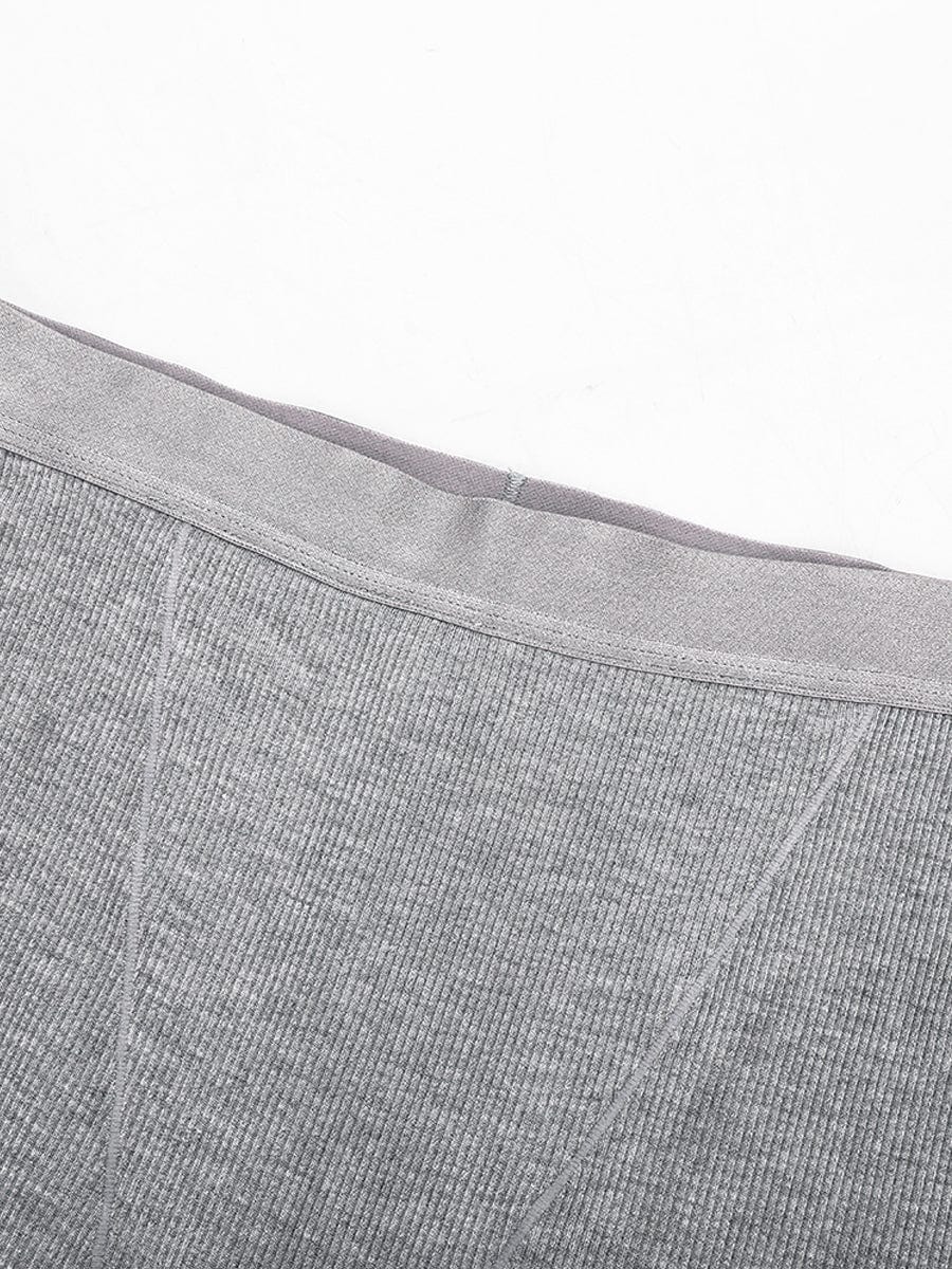Wholesale Rayon Ribbed Fitted Boxer Mid Waist Breathable Shorts.
