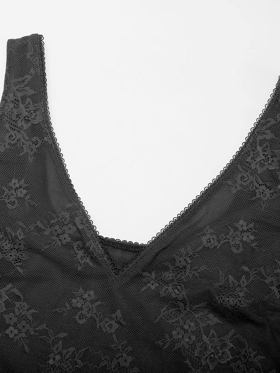 Wholesale Seamless Sexy Deep V-Neck Lace Shaping Thong Bodysuit.
