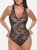 Wholesale Seamless Sexy Deep V-Neck Lace Shaping Thong Bodysuit.