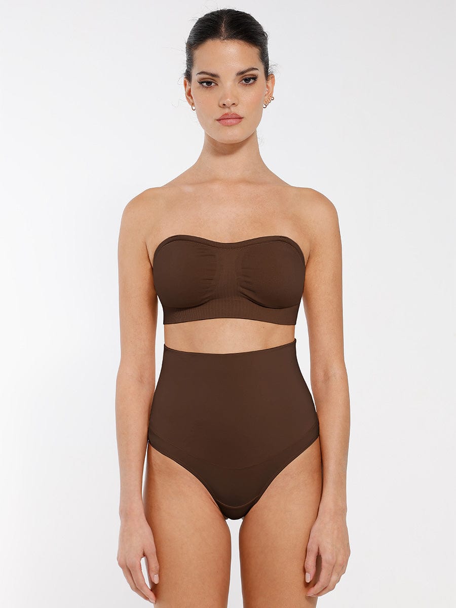 Wholesale Seamless Strapless Wireless Breast Support Bra with Removable Cup Pad.