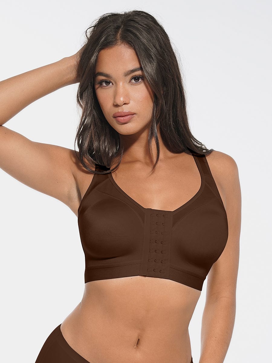 Wholesale Full Coverage Wireless No Padding Smooth Back & Side Support Post-Surgery Bra.