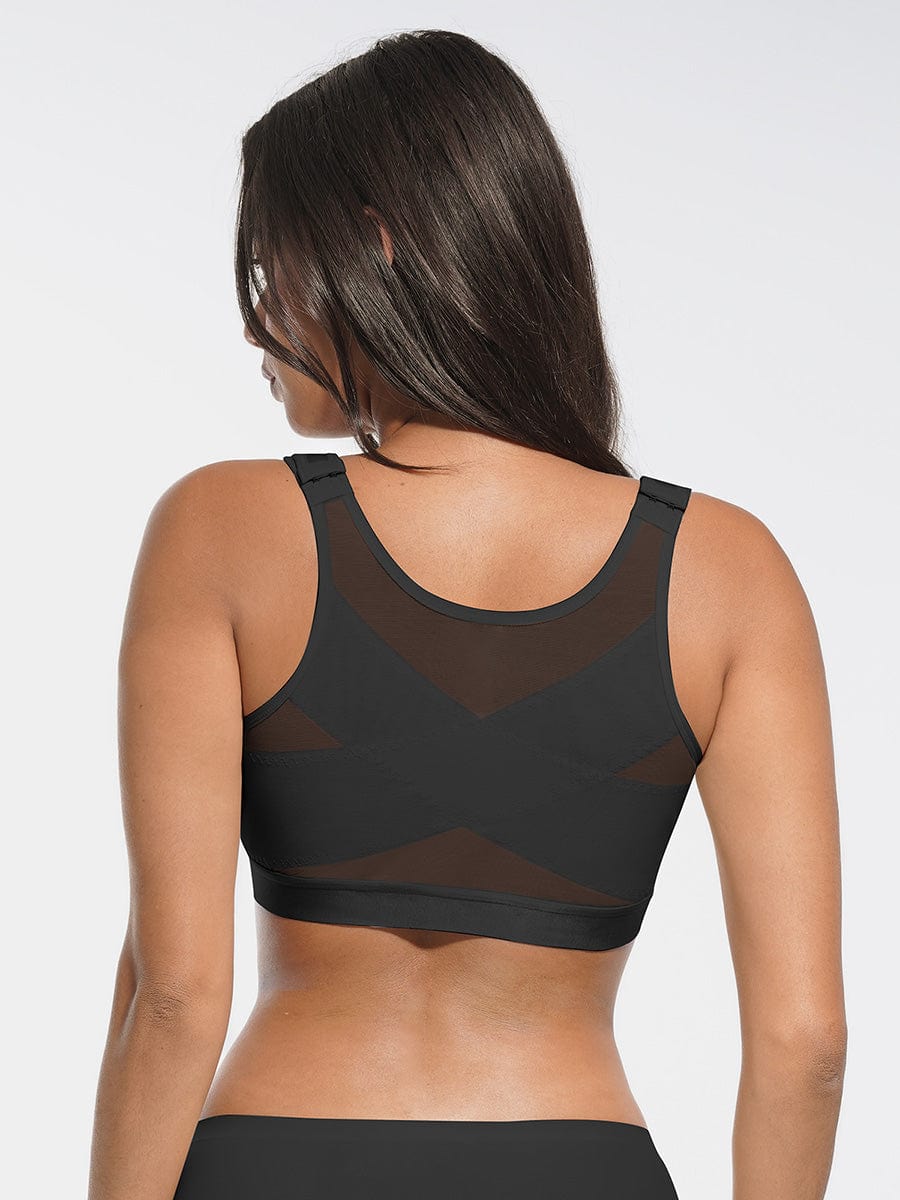 Wholesale Full Coverage Wireless No Padding Smooth Back & Side Support Post-Surgery Bra.