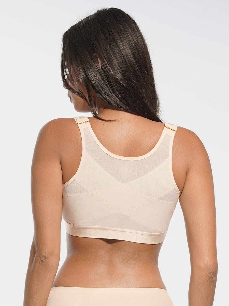 Wholesale Full Coverage Wireless No Padding Smooth Back & Side Support Post-Surgery Bra.