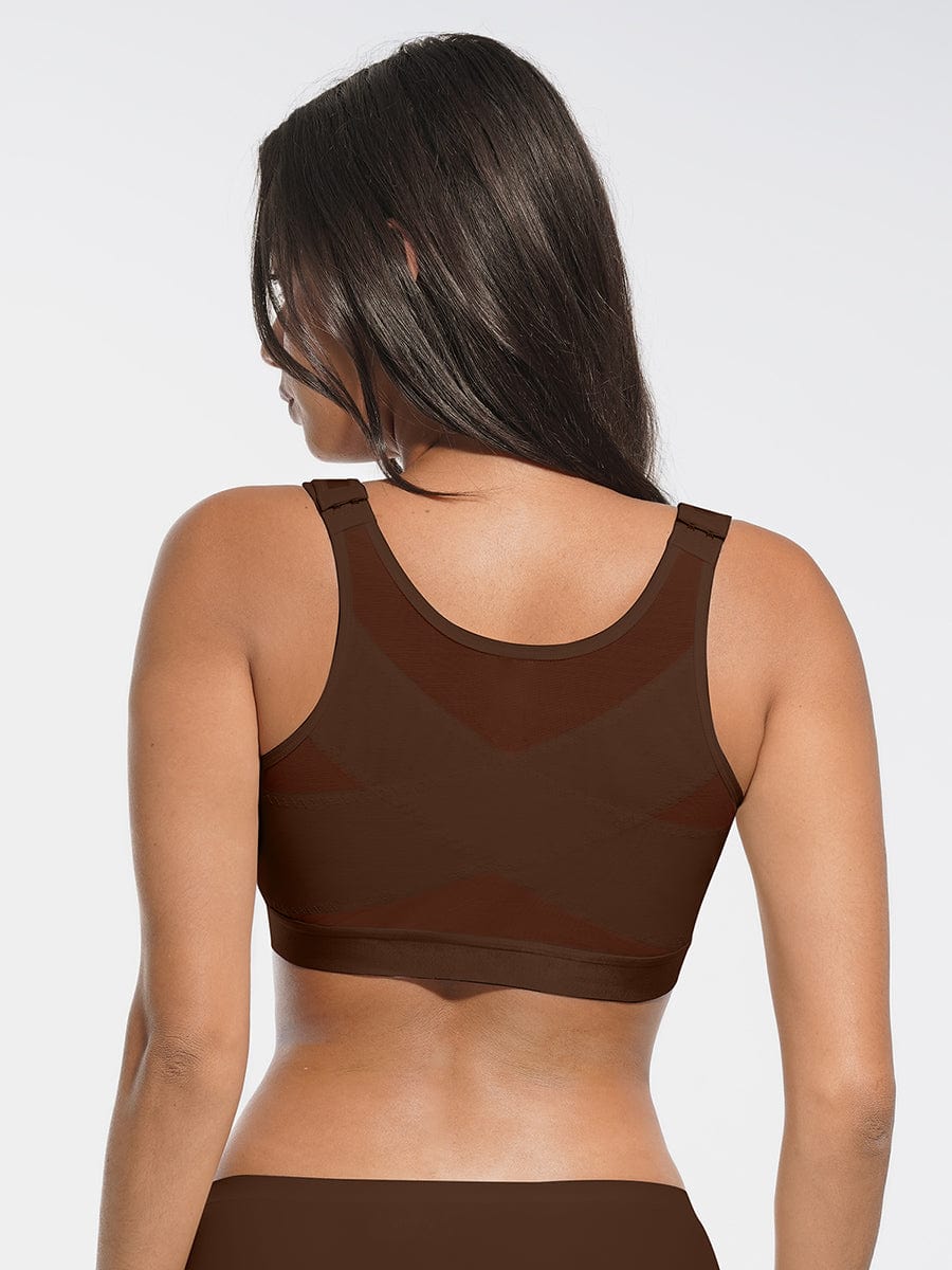 Wholesale Full Coverage Wireless No Padding Smooth Back & Side Support Post-Surgery Bra.