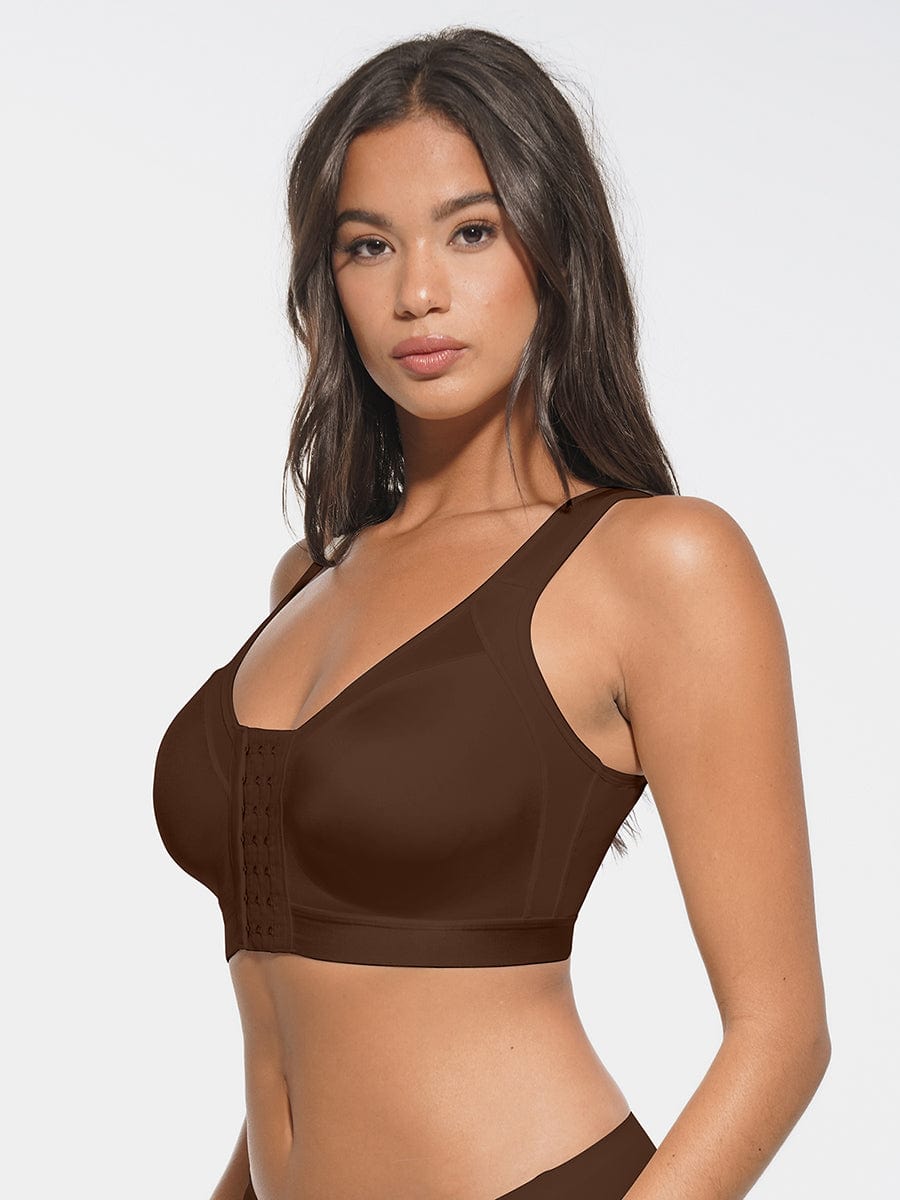 Wholesale Full Coverage Wireless No Padding Smooth Back & Side Support Post-Surgery Bra.