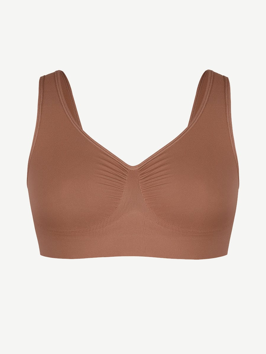 Wholesale Seamless Shaping Bust Support Wider Back Bra.