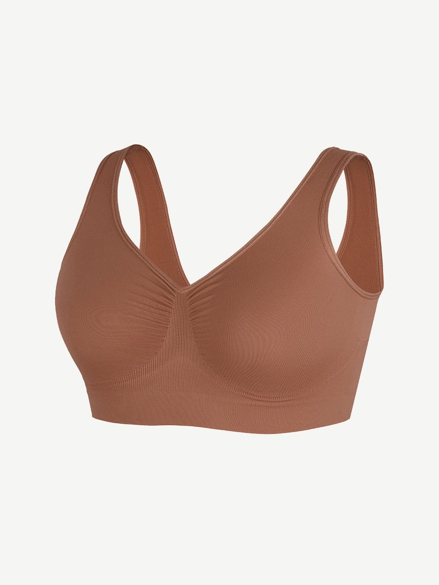 Wholesale Seamless Shaping Bust Support Wider Back Bra.