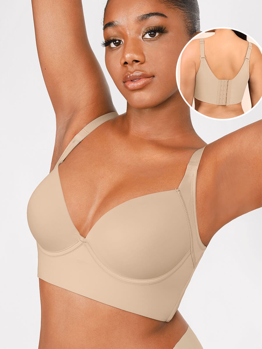 Wholesale Skin Underwire Push-Up Sculpting Uplift Hide Back Fat Full Coverage Bra.