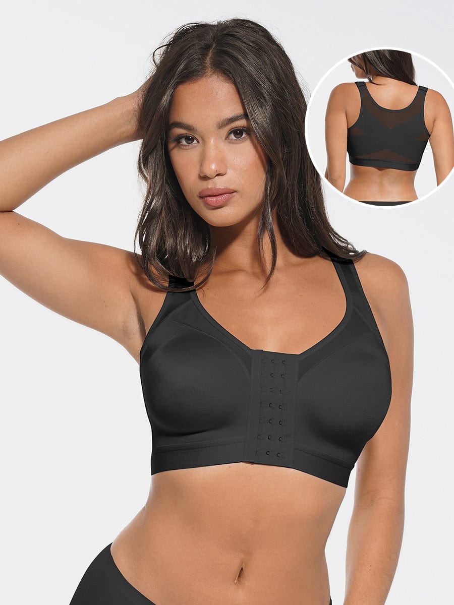 Wholesale Full Coverage Wireless No Padding Smooth Back & Side Support Post-Surgery Bra.
