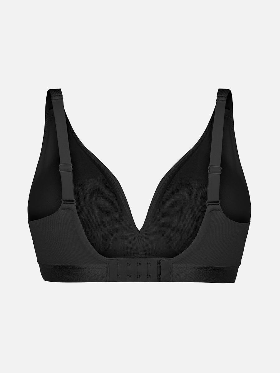 Wholesale Deep V Neck Rib Modal All Day Wear Bralette with Removable Pads.