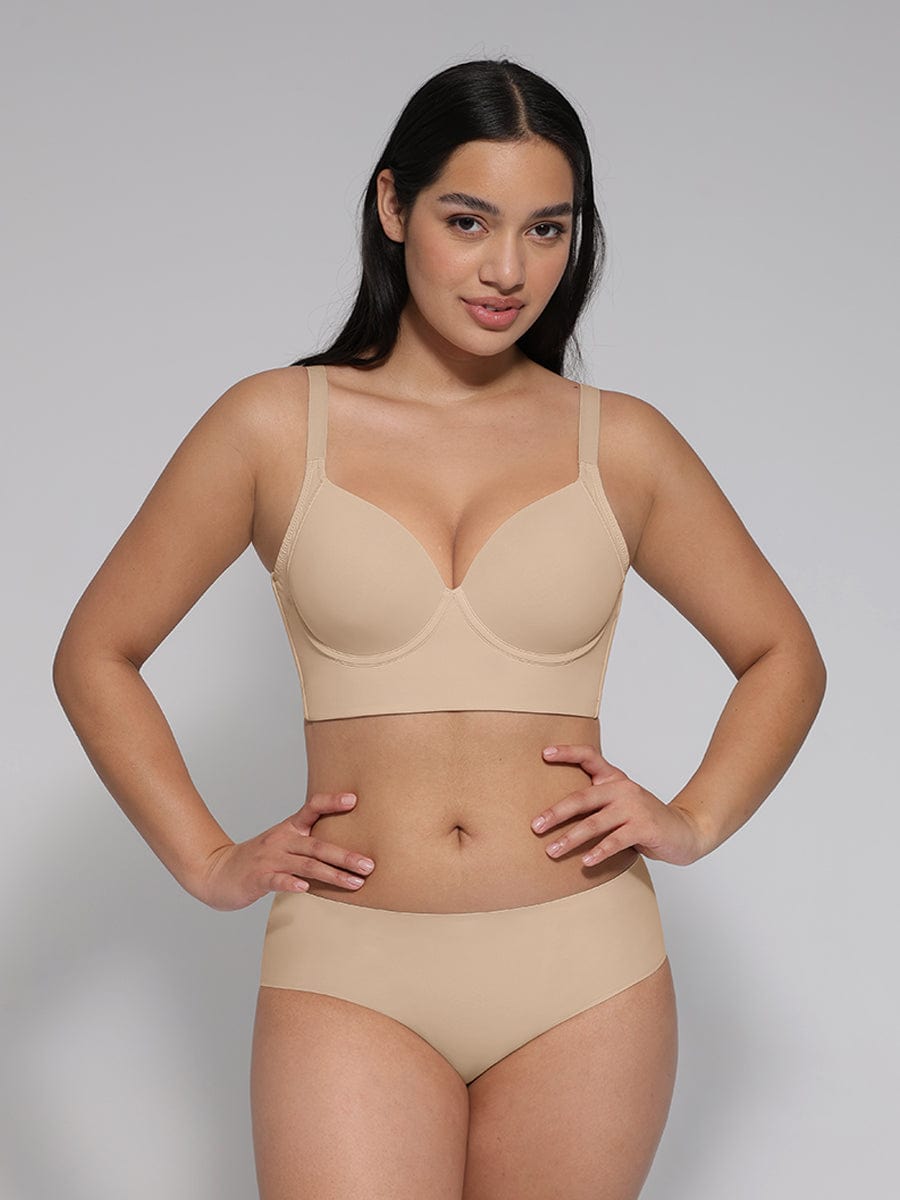 Wholesale Skin Underwire Push-Up Sculpting Uplift Hide Back Fat Full Coverage Bra.