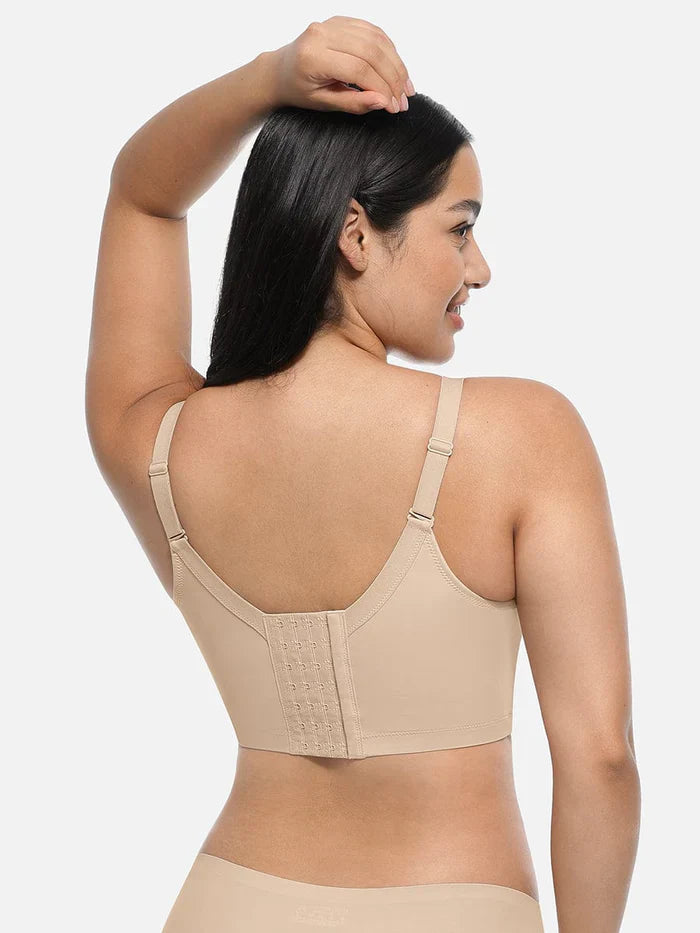 Skin Underwire Push-Up Sculpting Uplift Hide Back Fat Full Coverage Bra