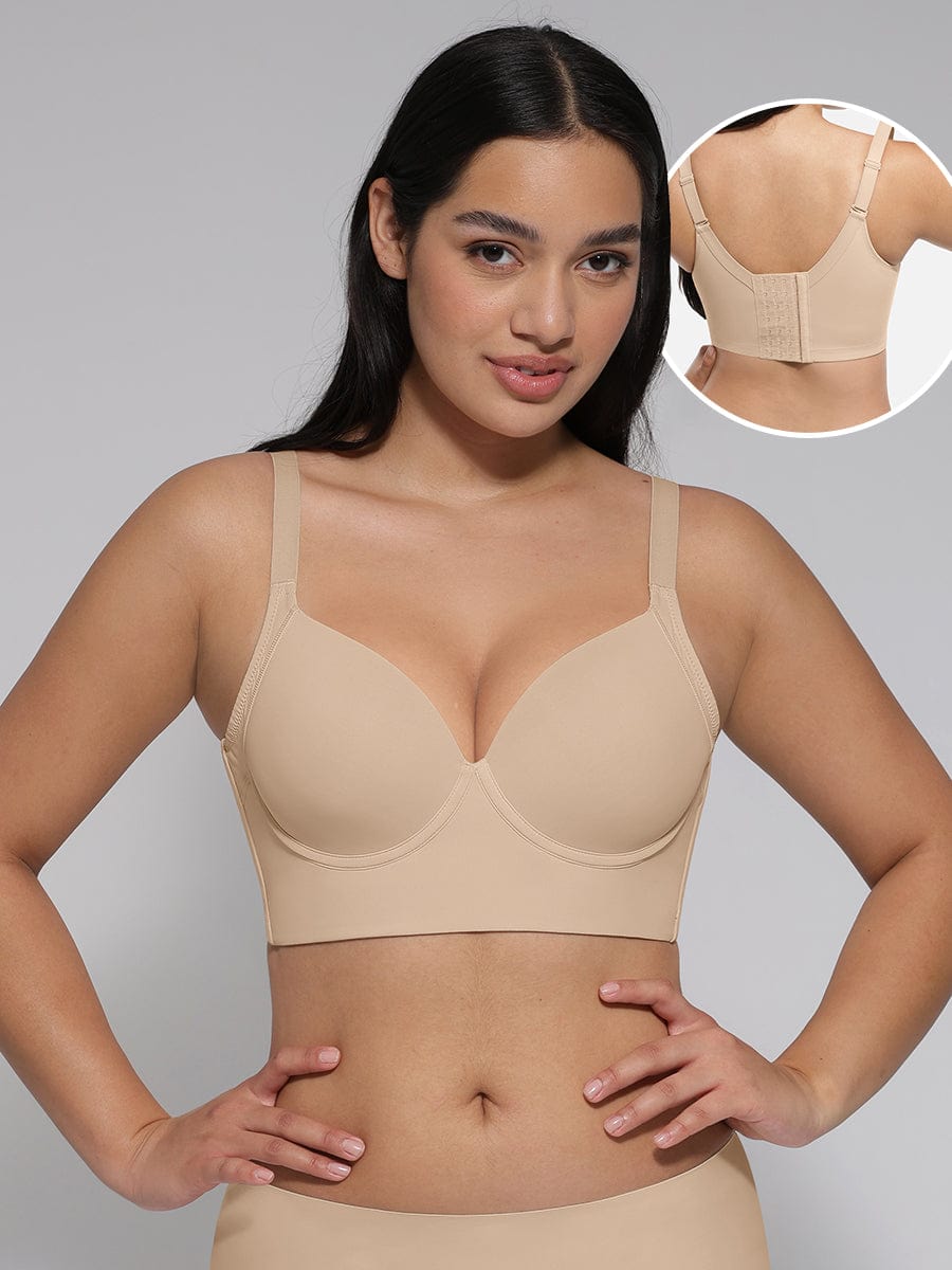Wholesale Skin Underwire Push-Up Sculpting Uplift Hide Back Fat Full Coverage Bra.