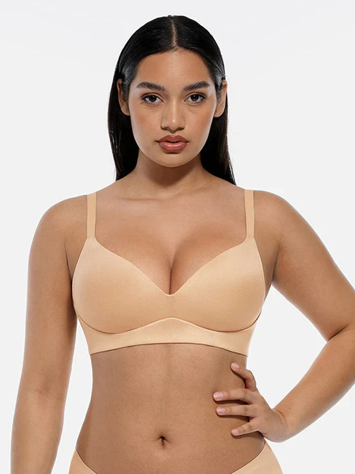 Wireless Push Up Demi Coverage Bralettes Bra