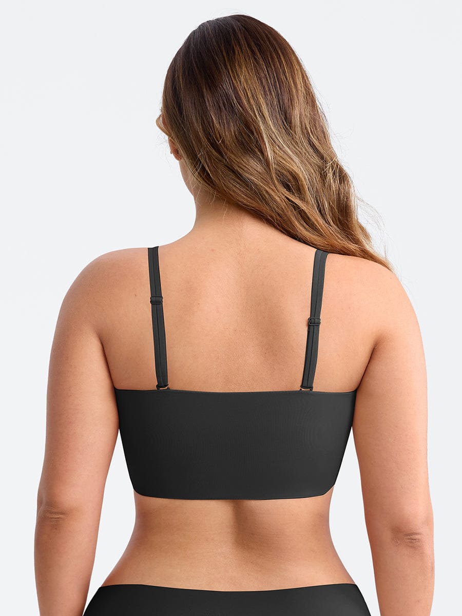 Strapless Anti Slip Bandeau Bra Fixed Molded Cups FeelSoft Fabric Nipple Coverage.