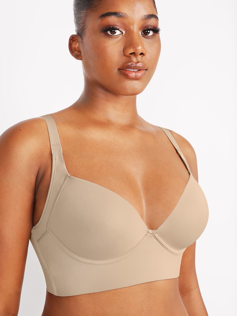 Wholesale Skin Underwire Push-Up Sculpting Uplift Hide Back Fat Full Coverage Bra.