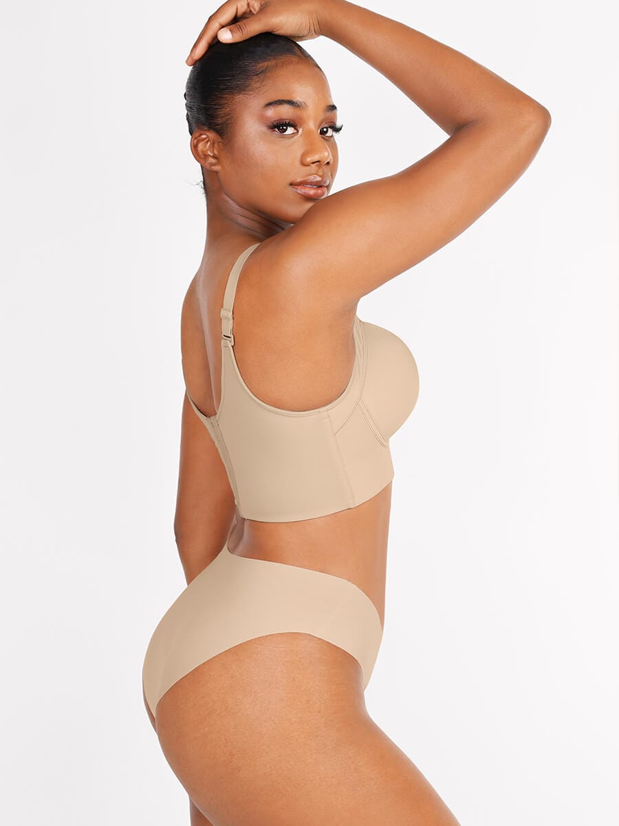 Wholesale Skin Underwire Push-Up Sculpting Uplift Hide Back Fat Full Coverage Bra.