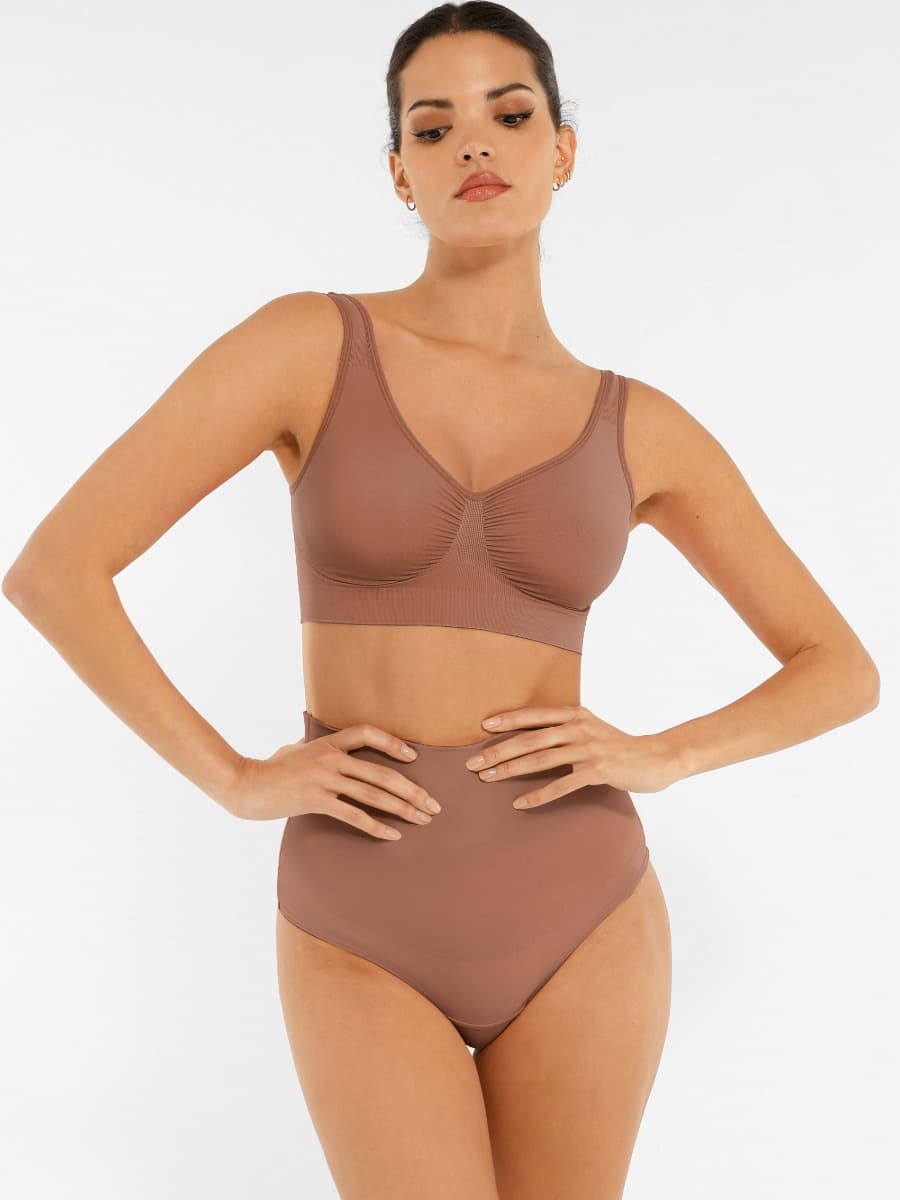 Wholesale Seamless Shaping Bust Support Wider Back Bra.