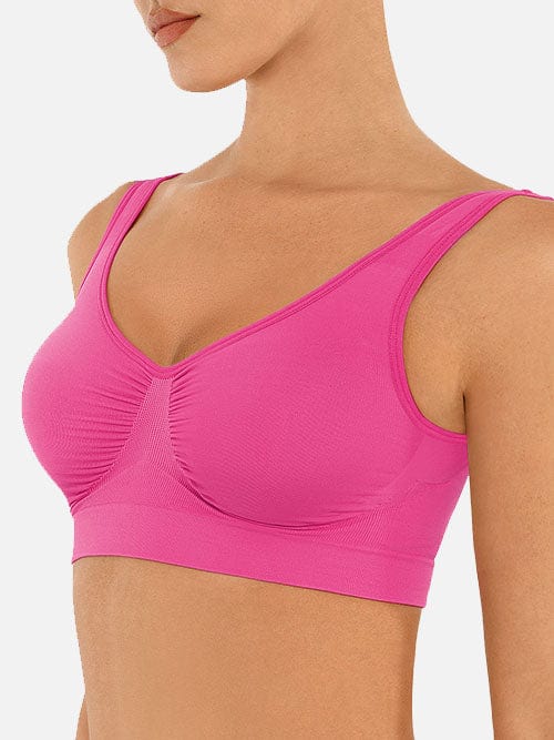 Wholesale Seamless Shaping Bust Support Wider Back Bra.