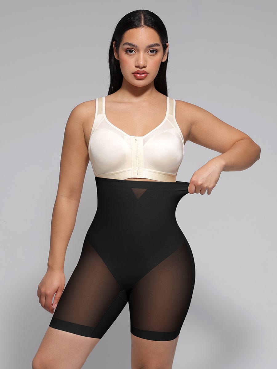 Wholesale High-Waisted Butt Lift & Slimming Mid-Thigh Shaper Shorts.