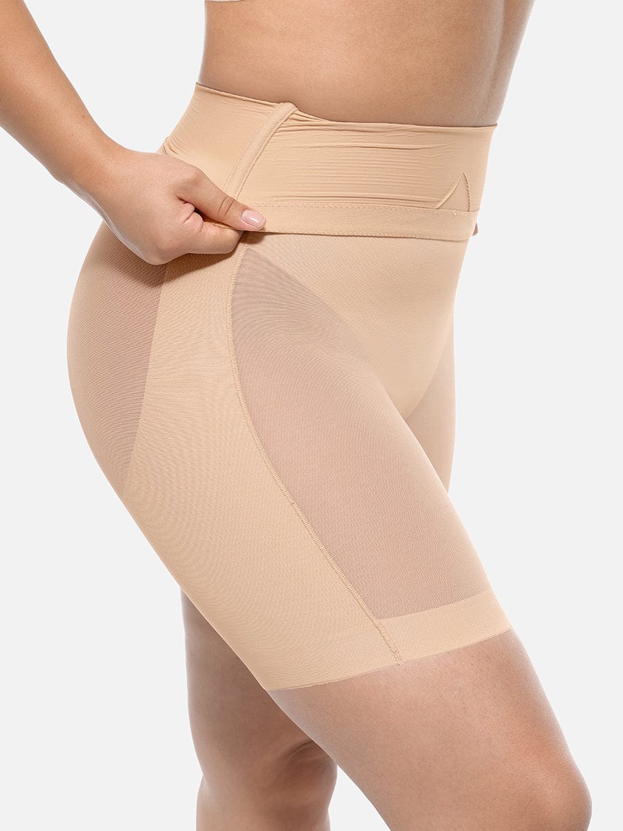 Wholesale High-Waisted Butt Lift & Slimming Mid-Thigh Shaper Shorts.