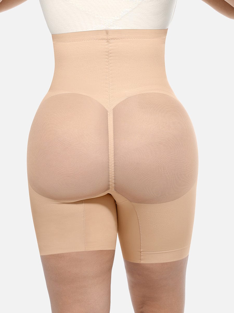 Wholesale High-Waisted Butt Lift & Slimming Mid-Thigh Shaper Shorts.