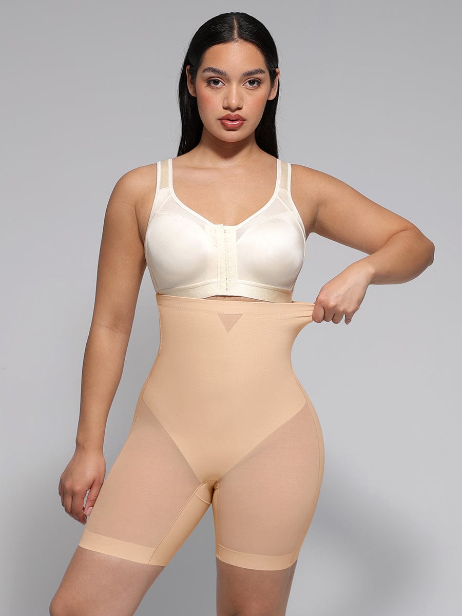 Wholesale High-Waisted Butt Lift & Slimming Mid-Thigh Shaper Shorts.