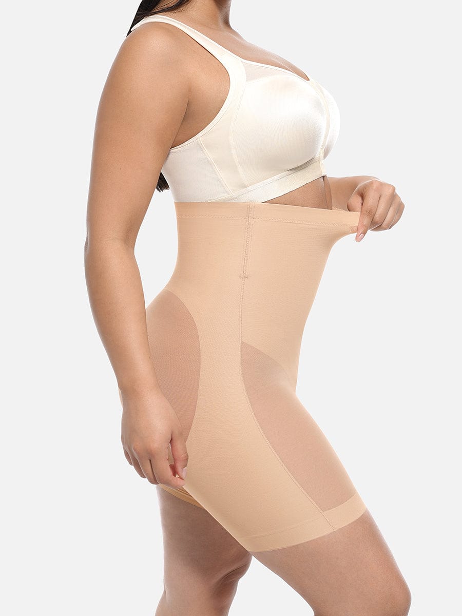 Wholesale High-Waisted Butt Lift & Slimming Mid-Thigh Shaper Shorts.