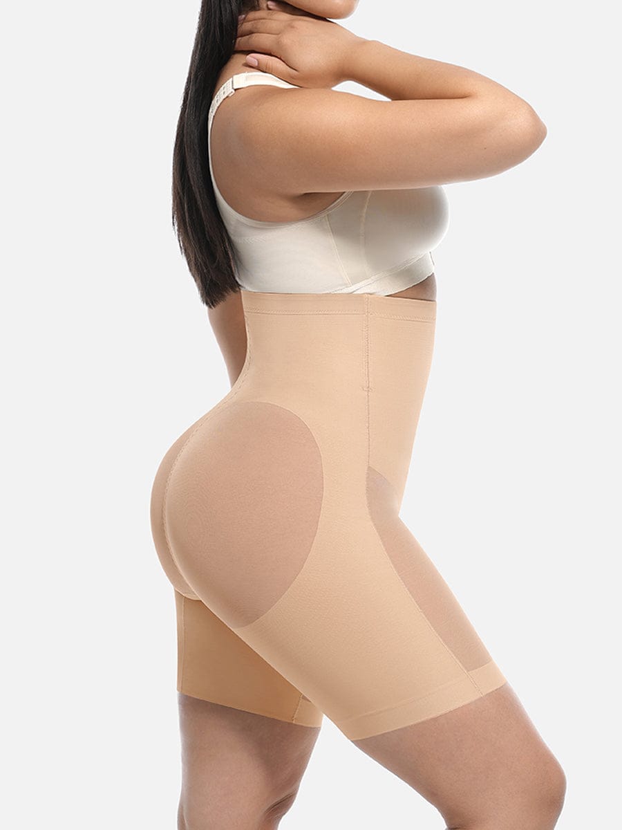 Wholesale High-Waisted Butt Lift & Slimming Mid-Thigh Shaper Shorts.
