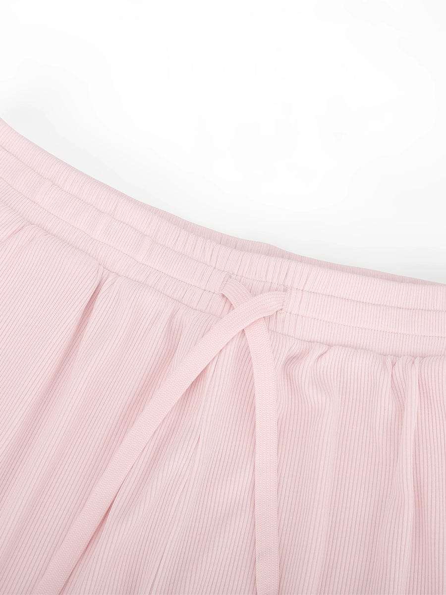 Wholesale Rayon Ribbed Wide Leg Lounge Pants.