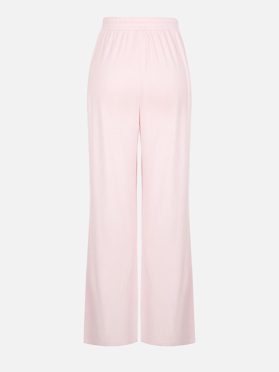 Wholesale Rayon Ribbed Wide Leg Lounge Pants.