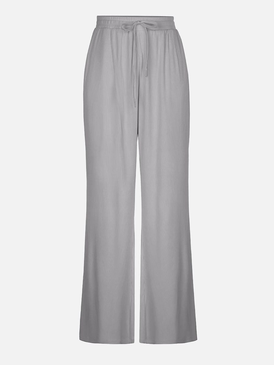 Wholesale Rayon Ribbed Wide Leg Lounge Pants.