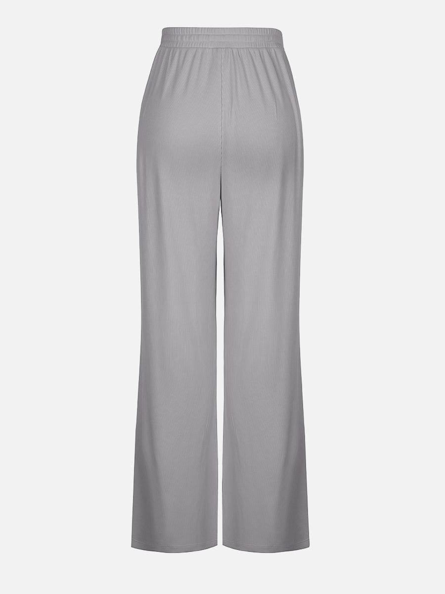 Wholesale Rayon Ribbed Wide Leg Lounge Pants.