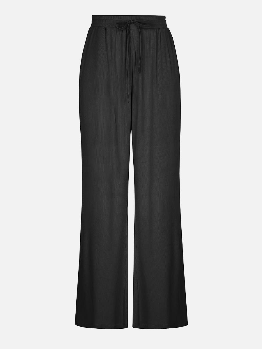 Wholesale Rayon Ribbed Wide Leg Lounge Pants.