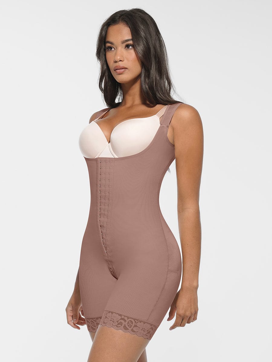 Wholesale Post-operative U-shaped Bust Support Hard Mesh Butt Lift Body Shaper.
