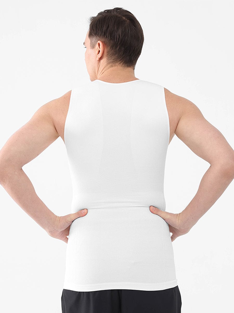 Wholesale Men Seamless Shaper Compression Tummy Control Tank Top.