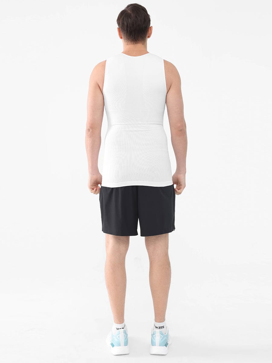 Wholesale Men Seamless Shaper Compression Tummy Control Tank Top.